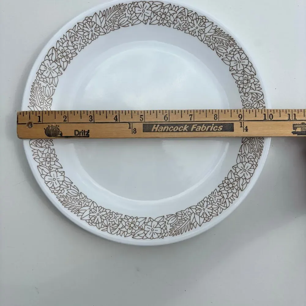 Corelle Corning Vintage Woodland Brown Floral 10 1/4” Dinner Plate
